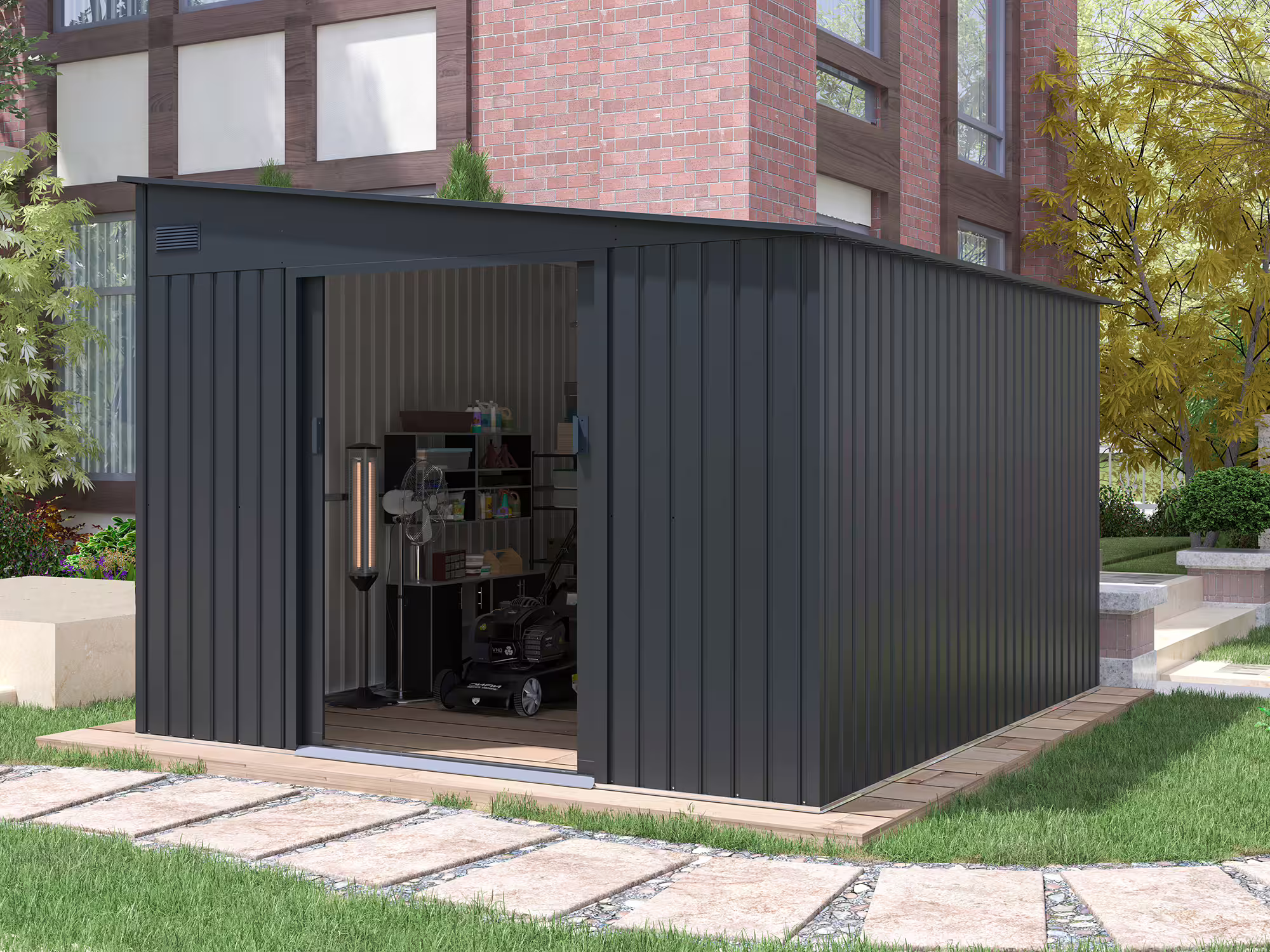 Metall Gerätehaus Modell Avant 8,96 m²