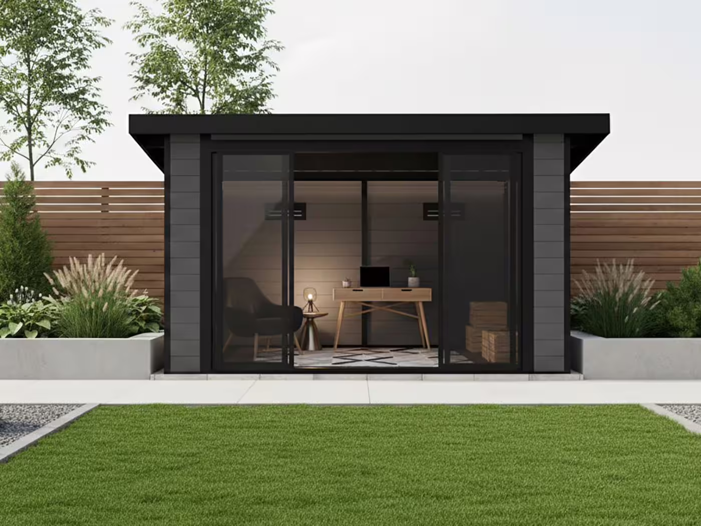 WPC Gartenhaus Modell Sunshine Slide 12 m²