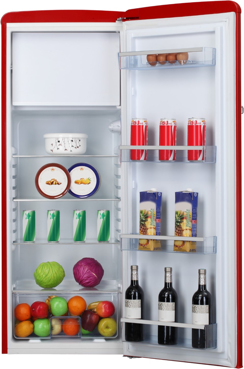 KSR 364 150 R Standkühlschrank mit Gefrierfach Chili Red