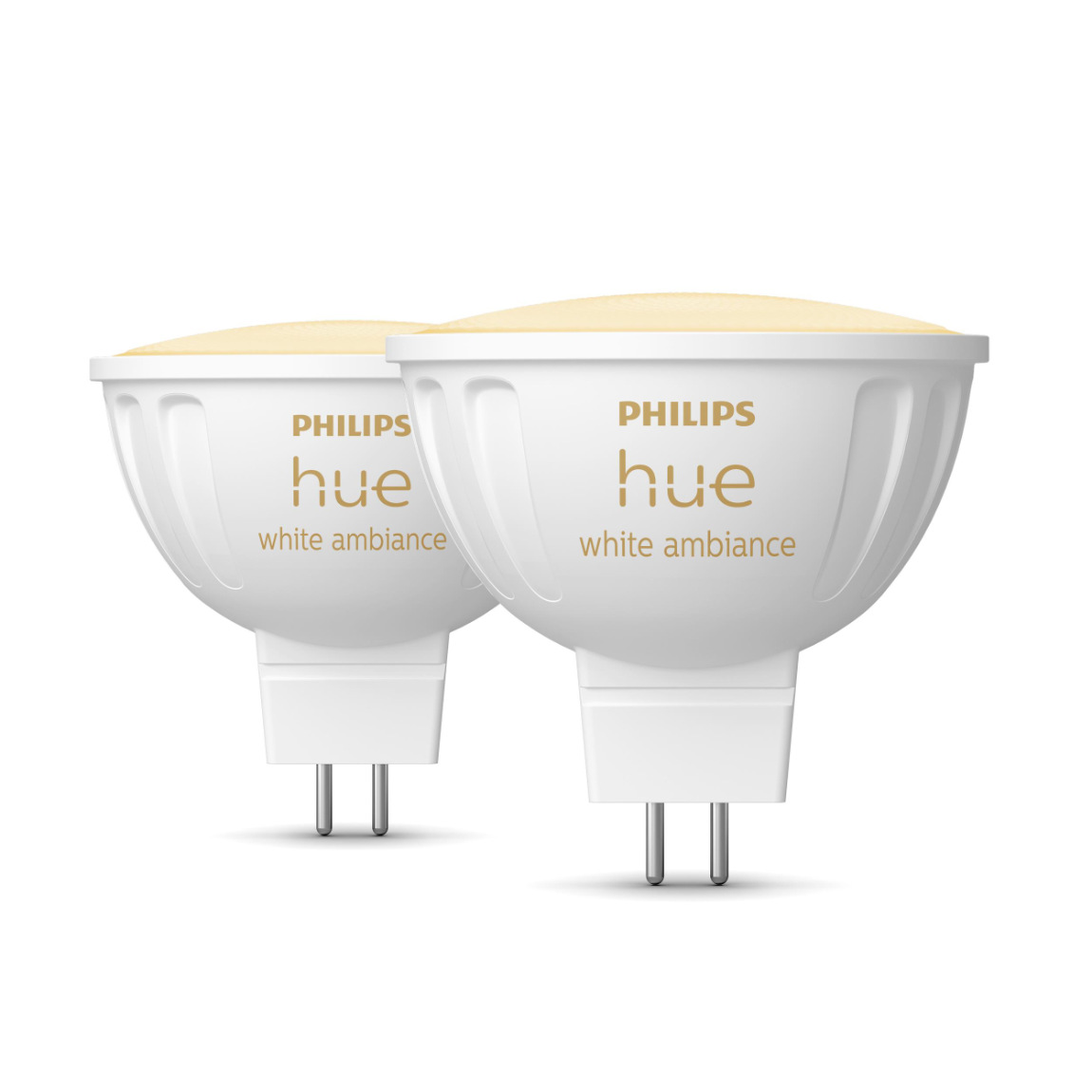 Philips Hue White Amb. MR16 LED Lampe Einzelpack 400lm - Weiß