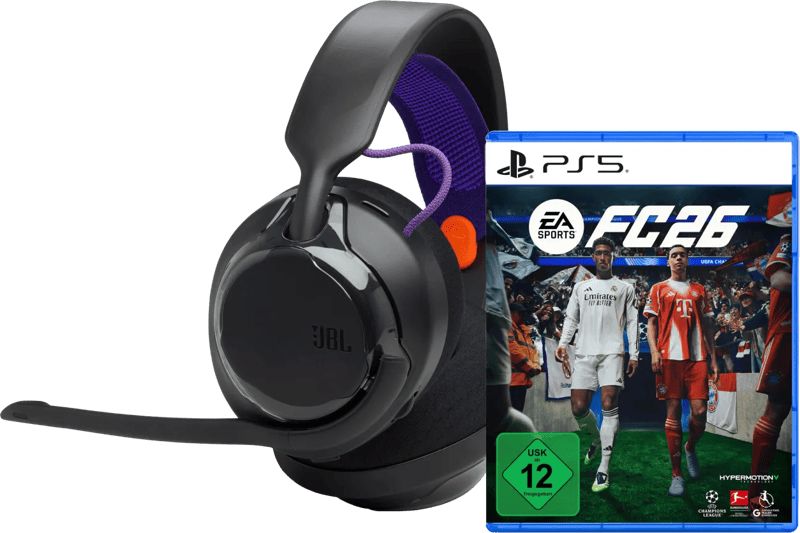 JBL Quantum 250 Schwarz + FC 26 PS5