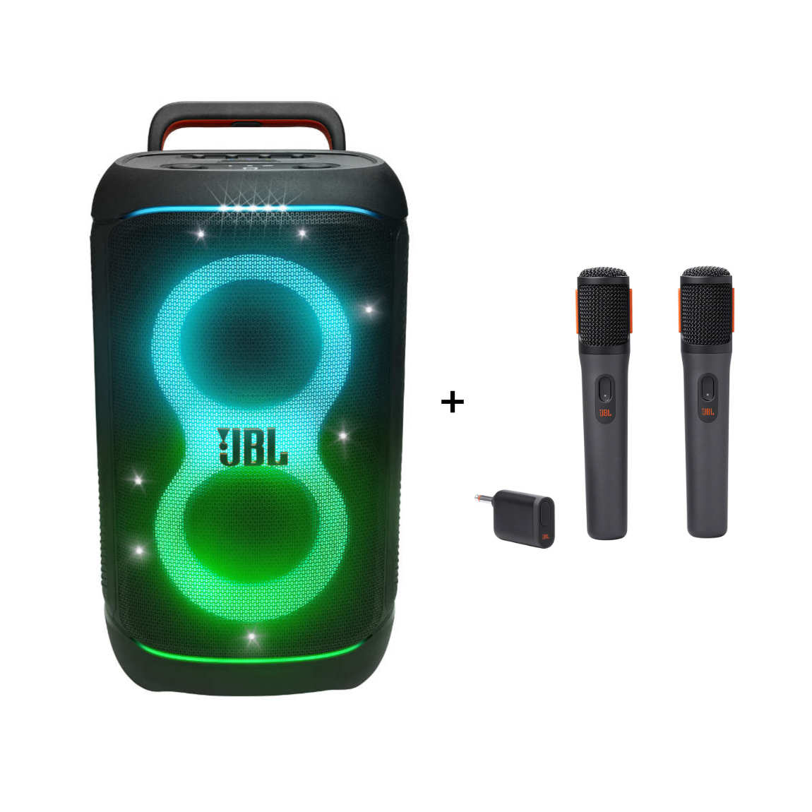 JBL Set - mit tragbarem Partylautsprecher PartyBox 720 + PartyBox Wireless Microphone Set