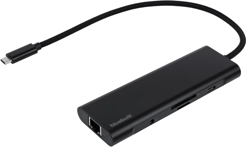 BlueBuilt 8-in-1 HDMI Dockingstation mit USB-C Schwarz
