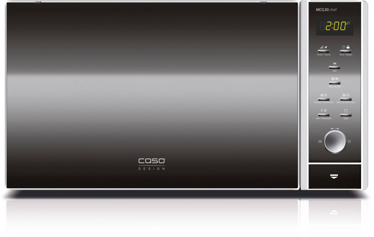 MCG 30 chef Stand-Kombi-Mikrowelle edelstahl