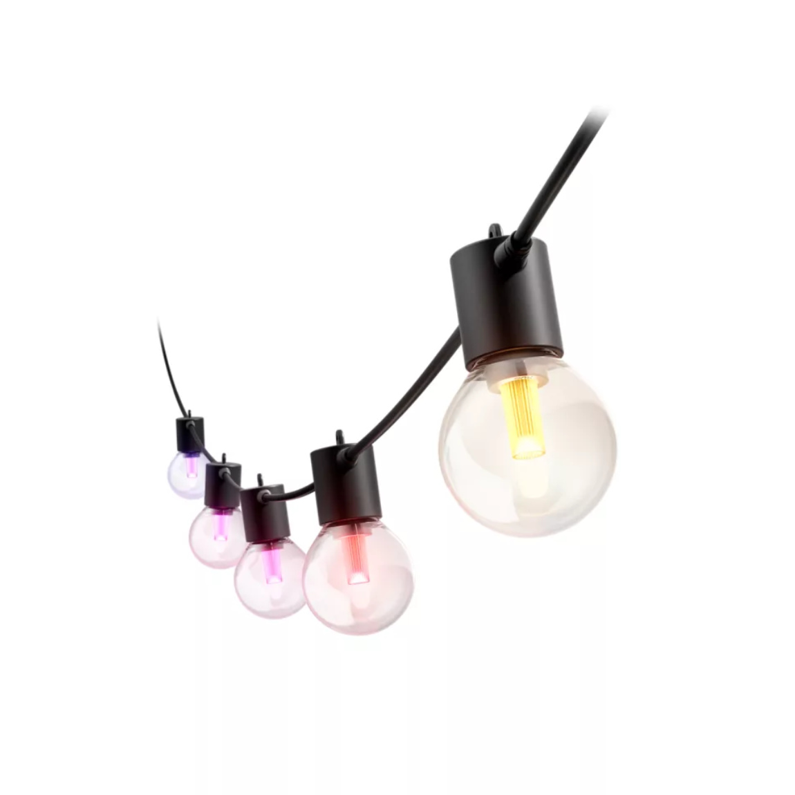 Philips Hue Festavia Globe Außenlichterkette - 7m - Schwarz