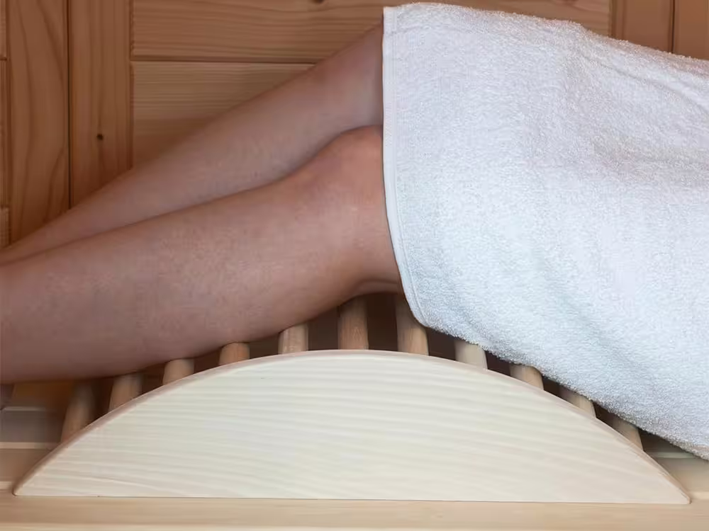 Fjordholz Sauna Bein- und Venenstütze Premium