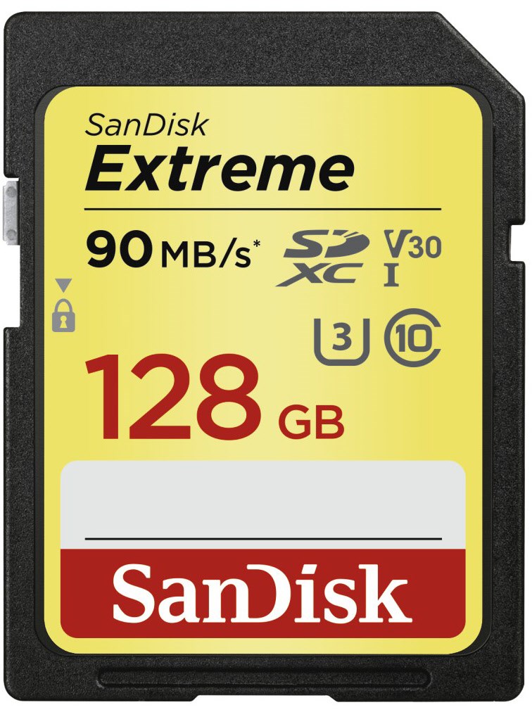SDXC Extreme U3 (128GB) Speicherkarte