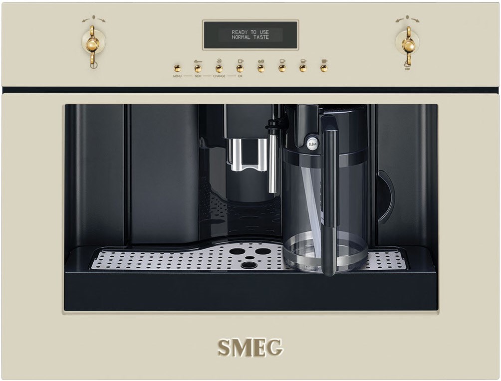 CMS8451P Einbau-Kaffee-Vollautomat creme, Milchbehälter, Cappuccino/Milchkaffee, 15 bar, 1,8 l