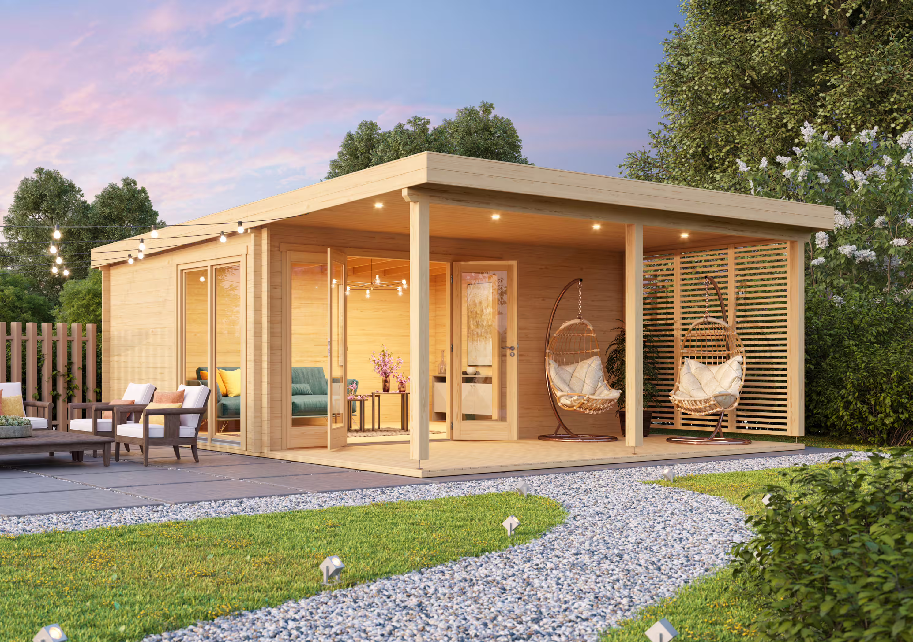 Fjordholz Gartenhaus Modell Kaarlo 70
