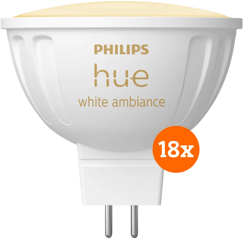 Philips Hue Spot White Ambiance MR16 18er-Pack