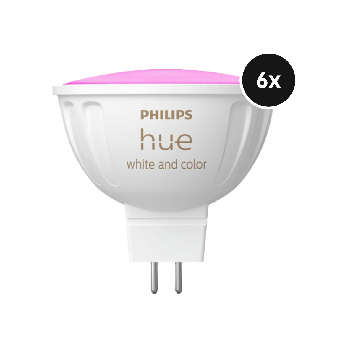 Philips Hue White & Color Ambiance MR16 LED Lampe - 6er-Set