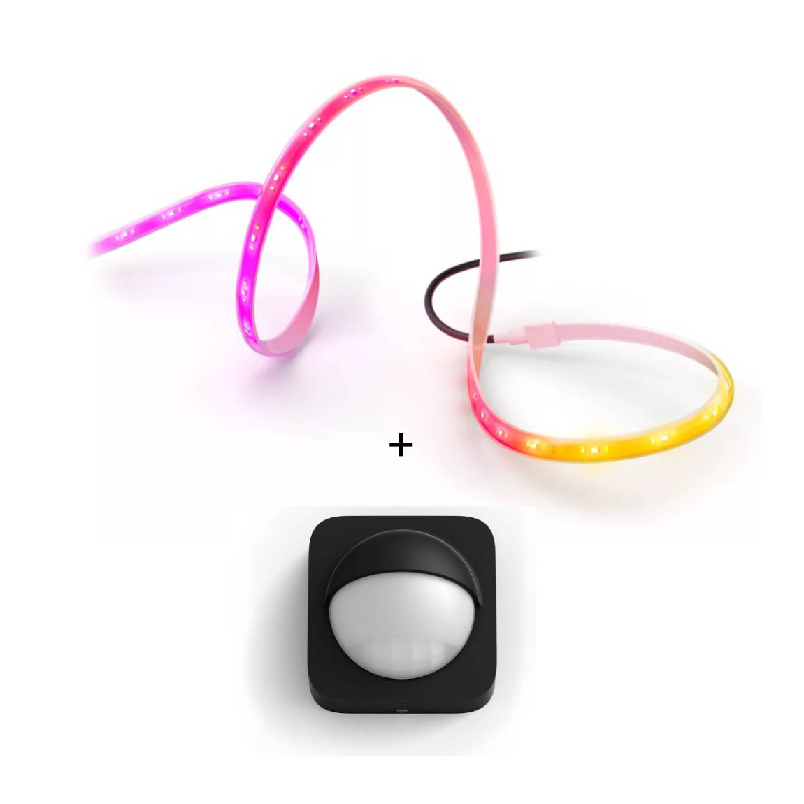 Philips Hue Set - mit Hue Neon Gradient Outdoor Lightstrip 5m + Outdoor Sensor Außenbewegungsmelder