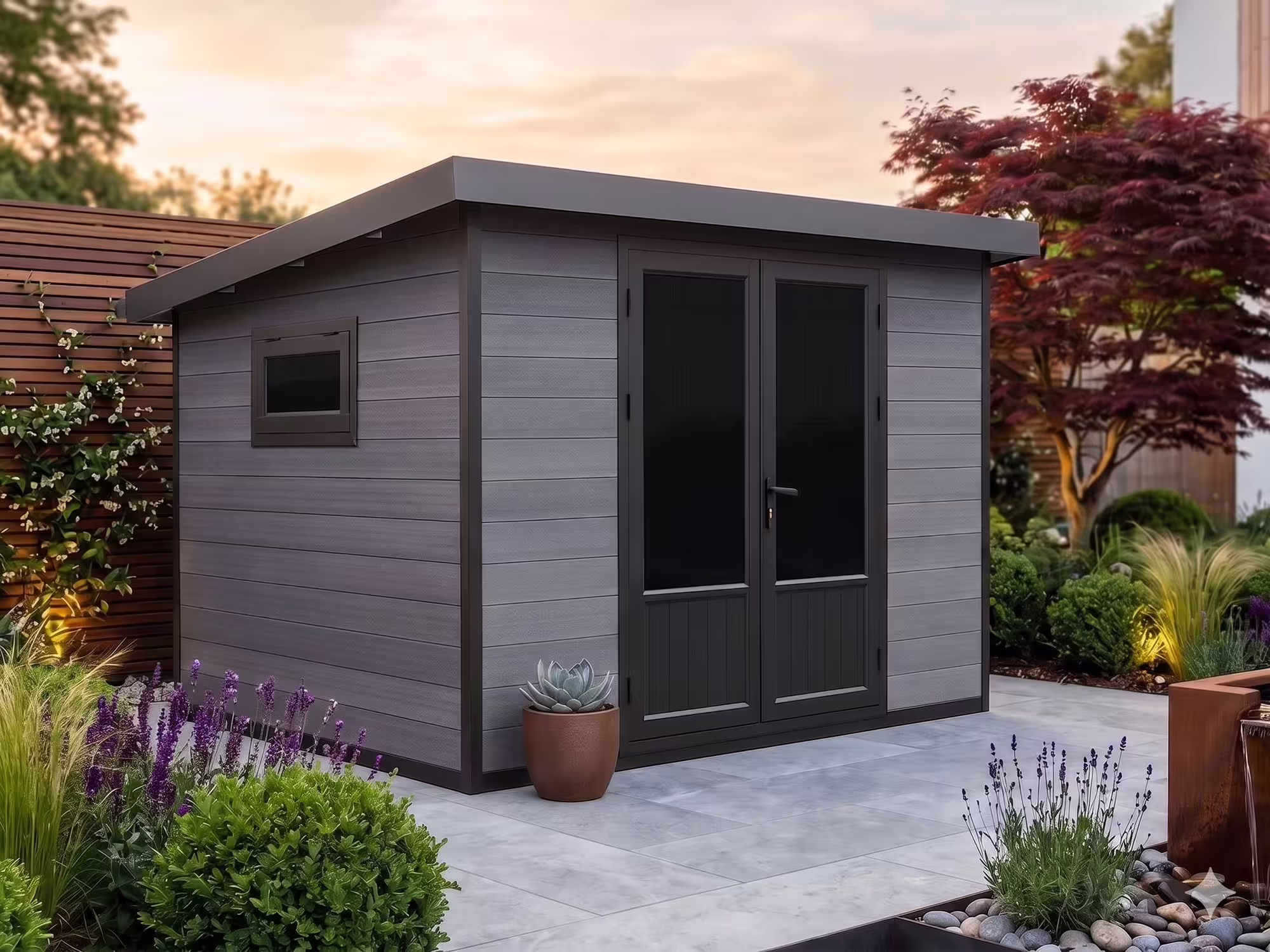 WPC Gartenhaus Modell Style DeLuxe 8,4 m² in moder