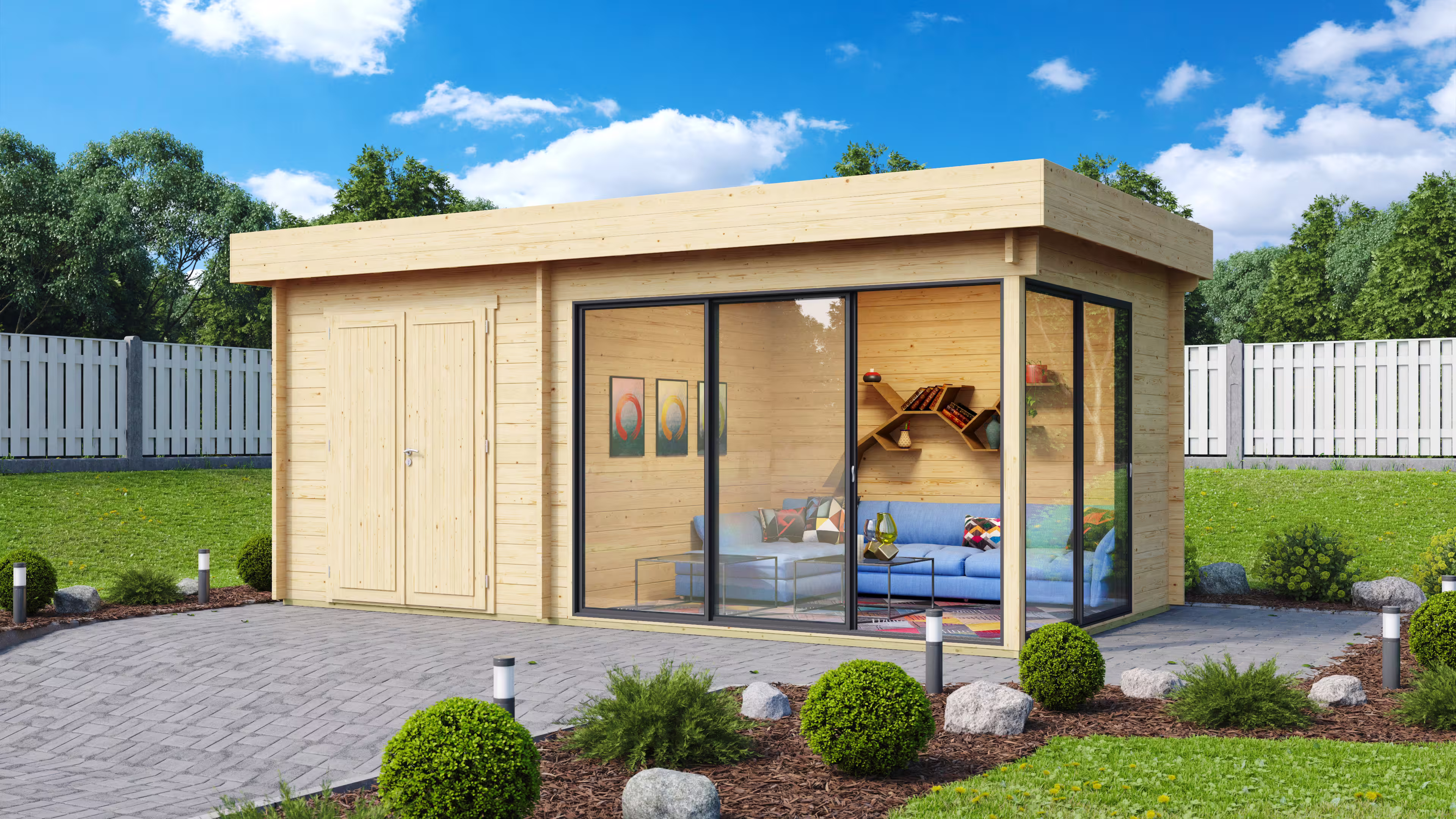 Fjordholz Gartenhaus Alu Concept 70 I