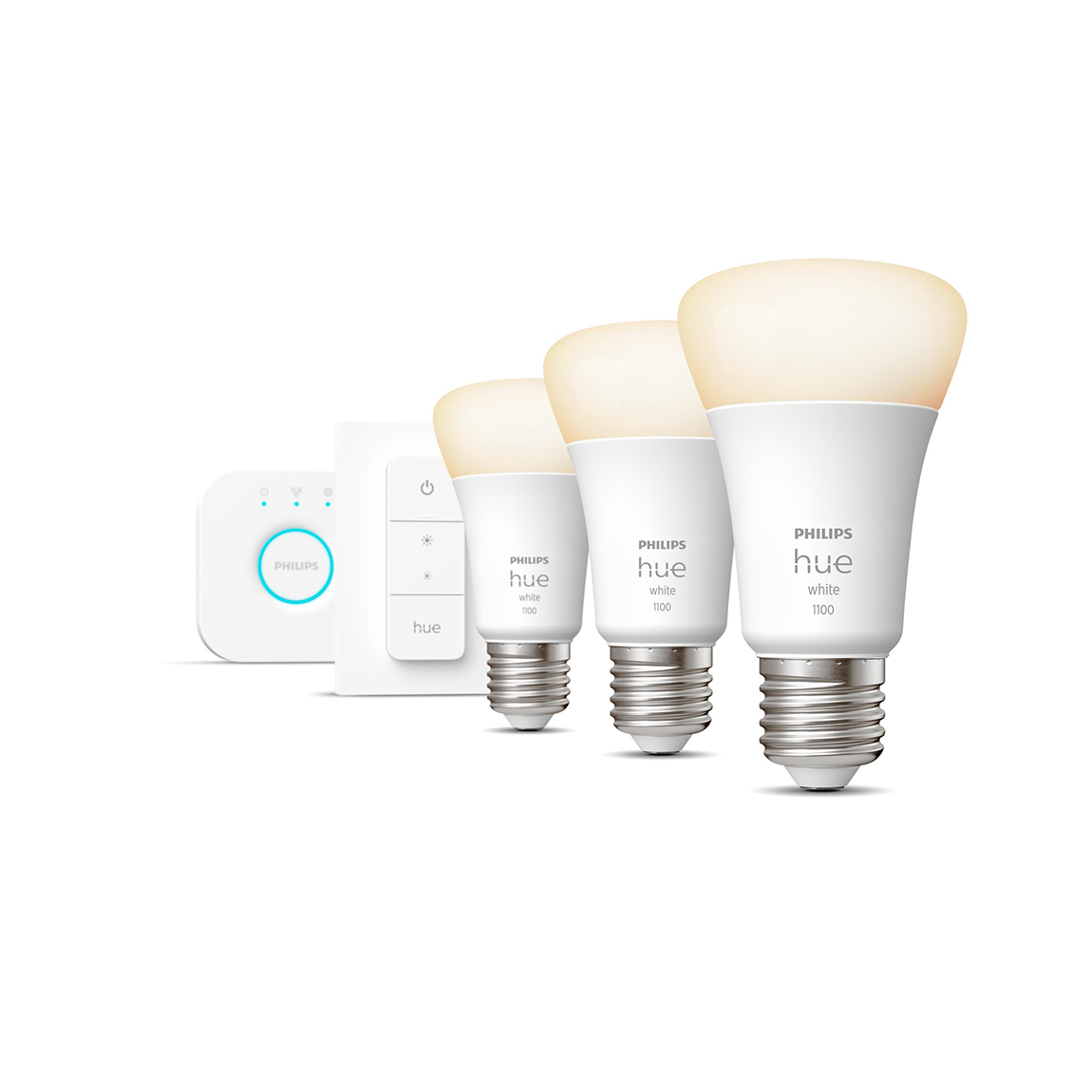 Philips Hue White E27 3er 1100lm Bluetooth Starter Kit + Bewegungsmelder