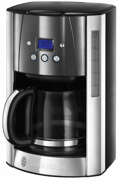 Luna Digitale Glas-Filter-Kaffeemaschine mit Timer moonlight grau