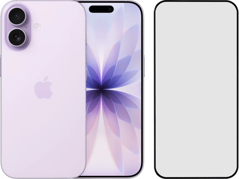 Apple iPhone 17 512GB Violett + BlueBuilt Panzerglas