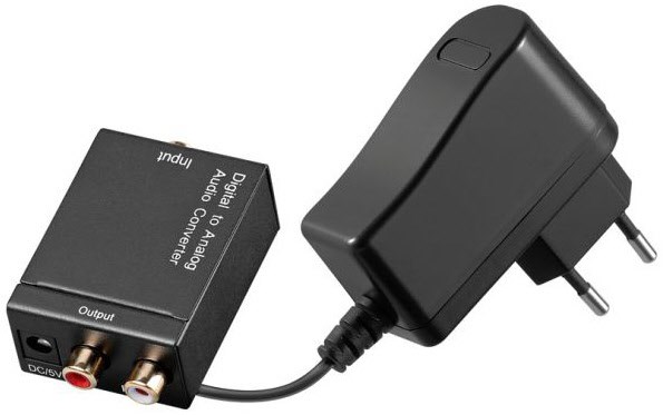 Digital zu Analog Audio Konverter schwarz