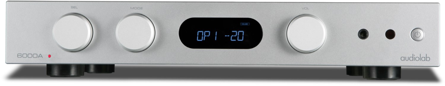 6000A Vollverstärker Stereo aluminium silber