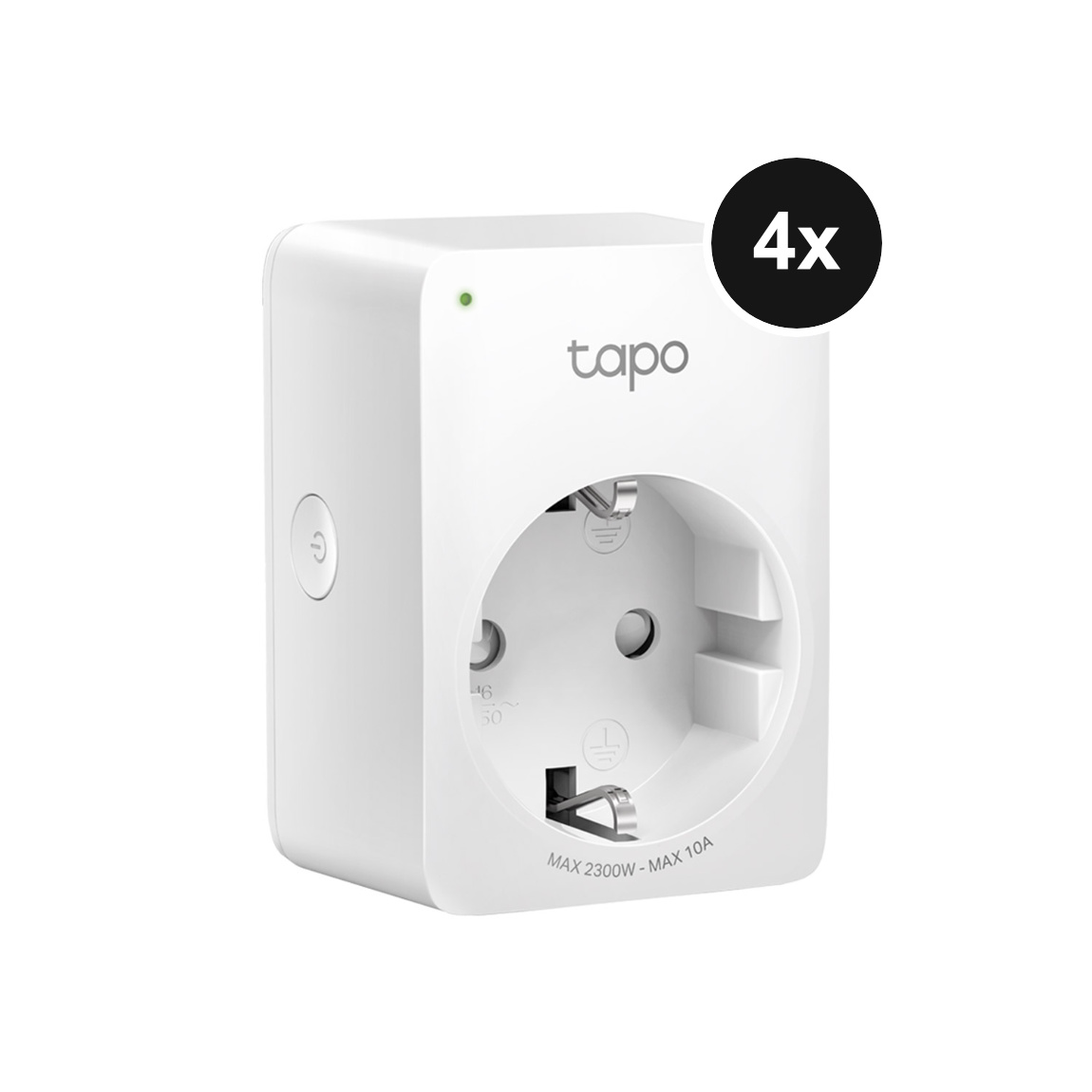 TP-Link Tapo P100 Mini Smart WLAN-Steckdose - 4er-Set - Weiß