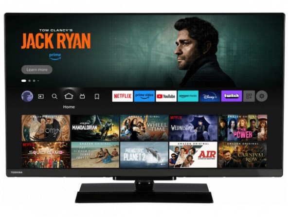 24WV3E63DA 60 cm (24") LCD-TV mit LED-Technik, HD Ready, Smart-TV, DVB-T2/DVB-C/DVB-S2, Sprachsteuerung