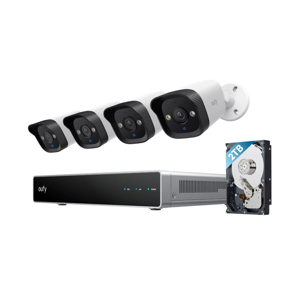 eufy PoE NVR Security System E41 - Kamera-Überwachungssystem - Weiß