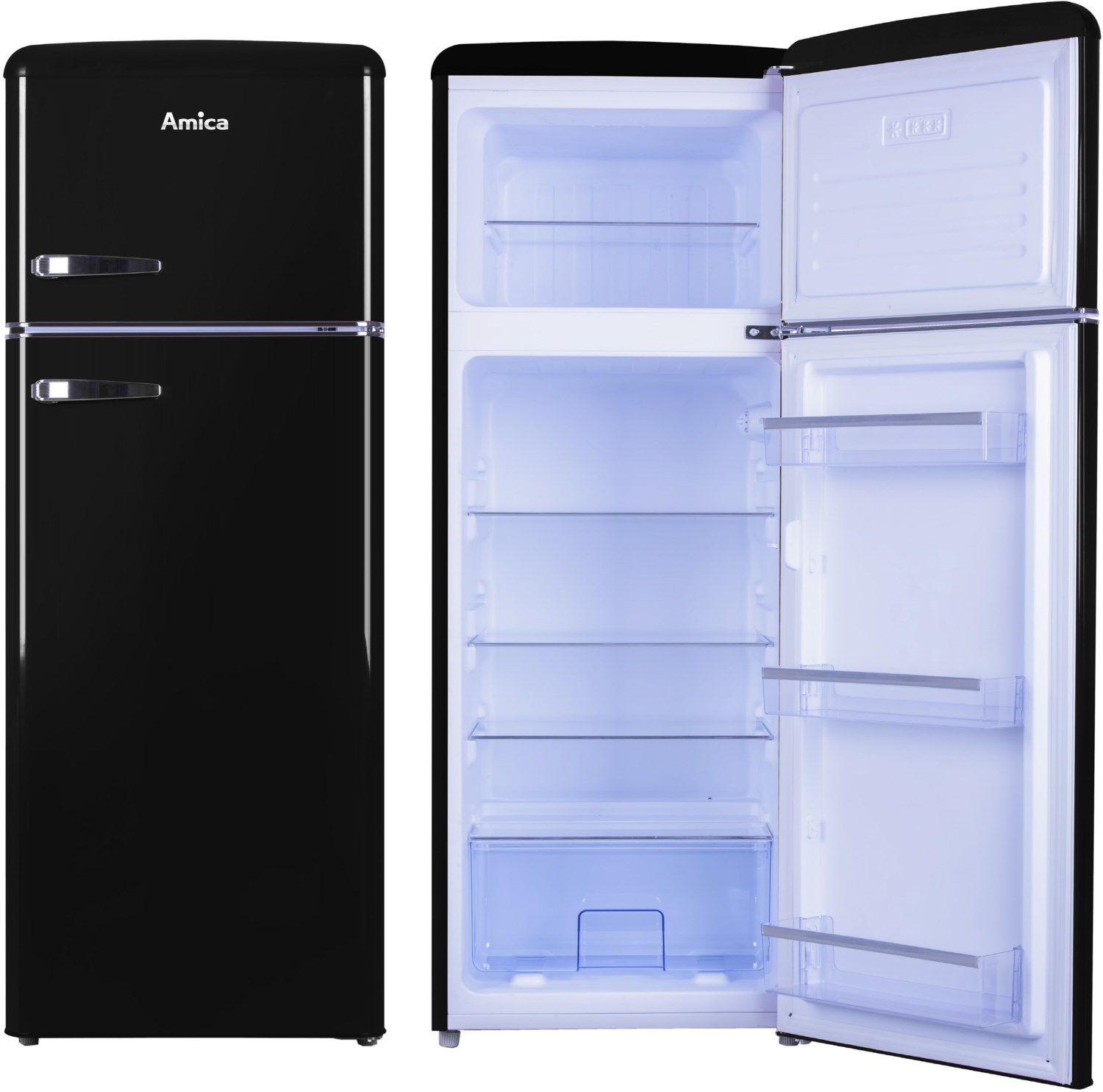 KGC 15634 S Standkühlschrank mit Gefrierraum schwarz