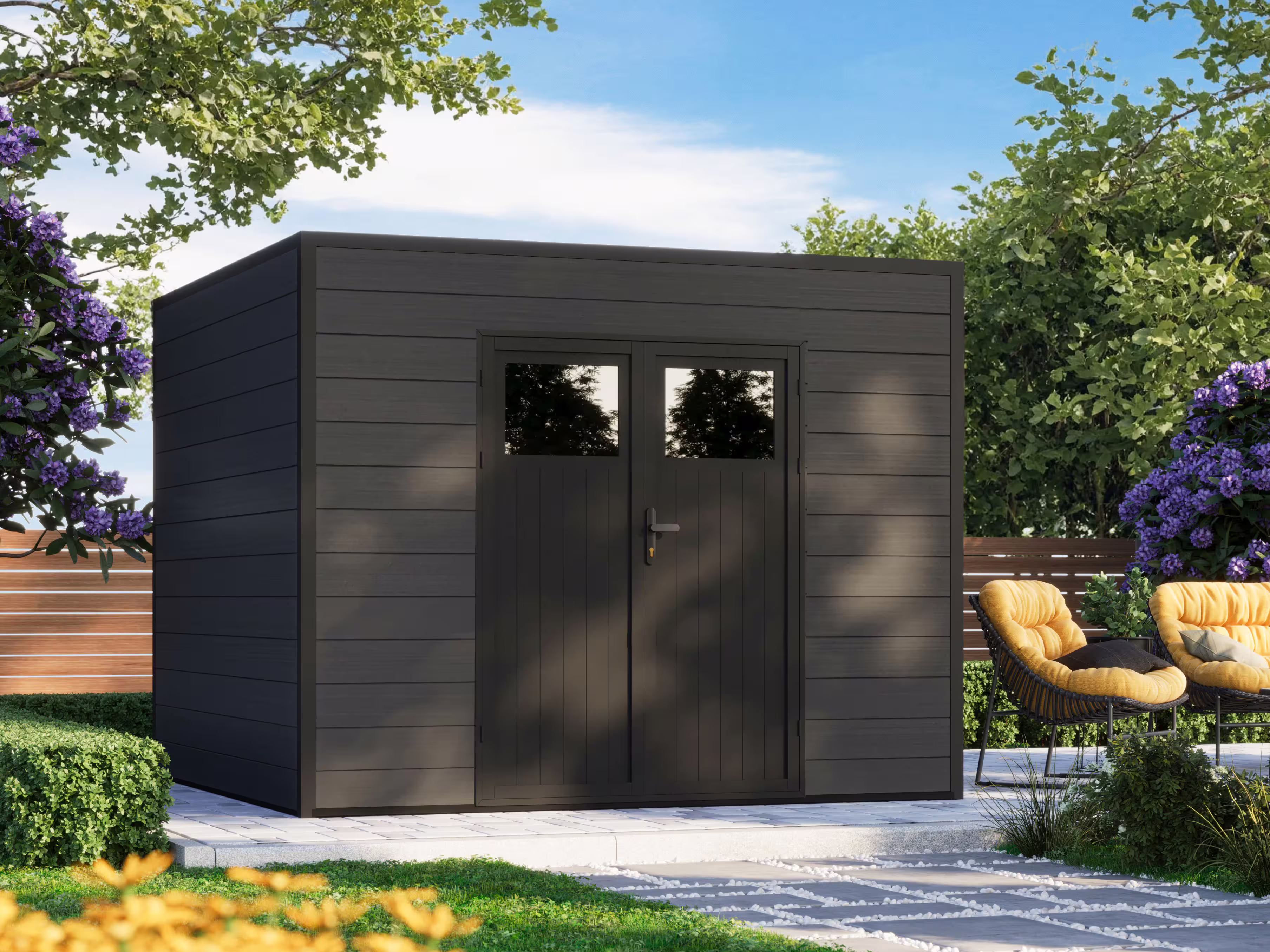 WPC Gartenhaus Modell Cubus 8,12 m²