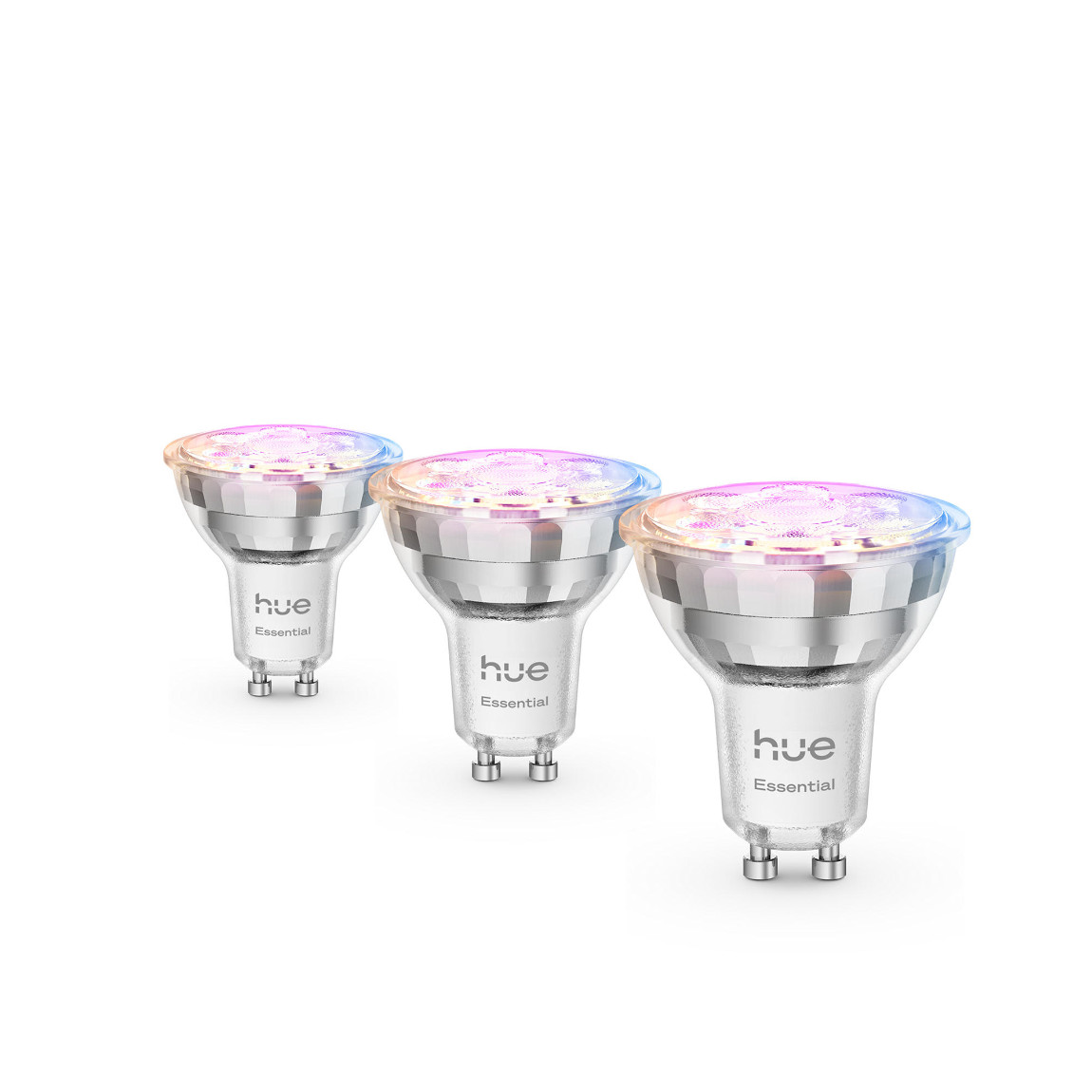 Philips Hue Essential White and Color Ambiance GU10 4,7W LED Lampe - Silber