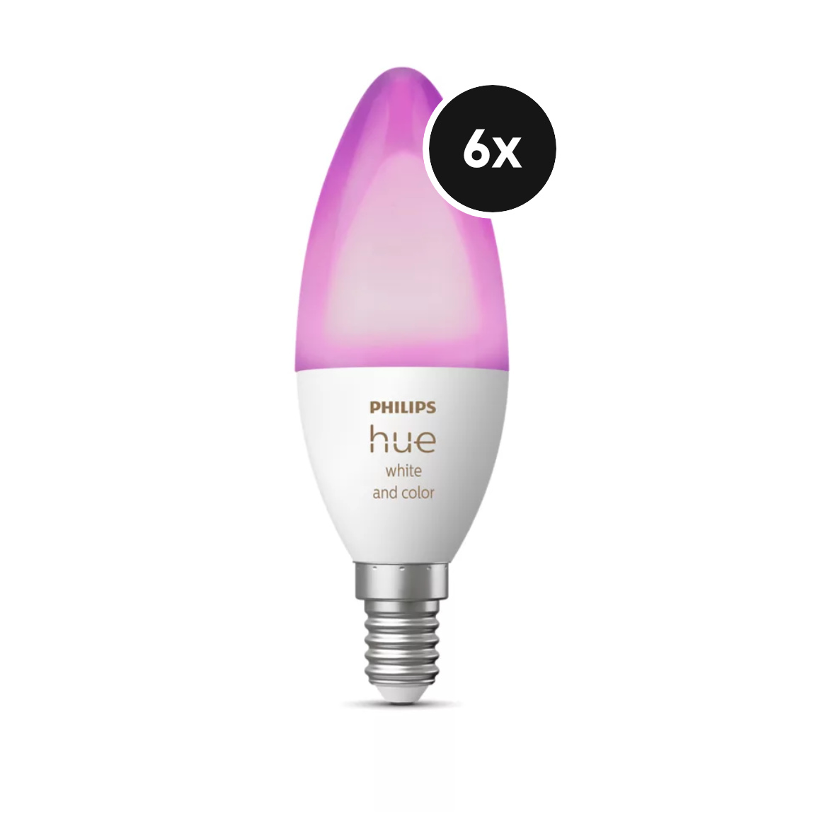 Philips Hue White & Color Ambiance E14 6er-Set