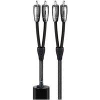 Angel 3,5mm>RCA (0,6m) RCA-Kabel schwarz/silber