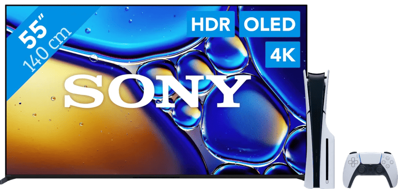 Sony 55 Zoll Bravia 8 II 4K QD-OLED + PlayStation 5 Slim mit Laufwerk