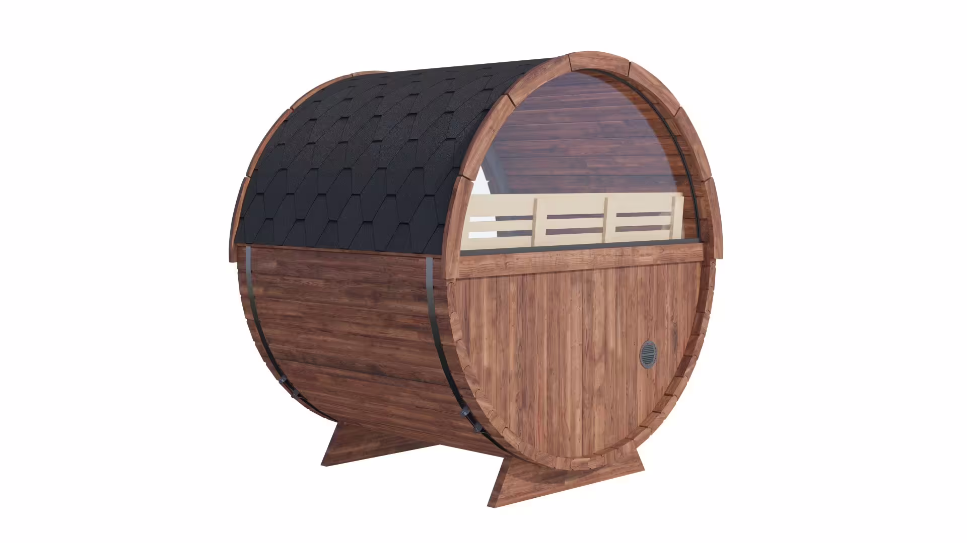 Fjordholz Fass-Sauna Modell Leo Premium
