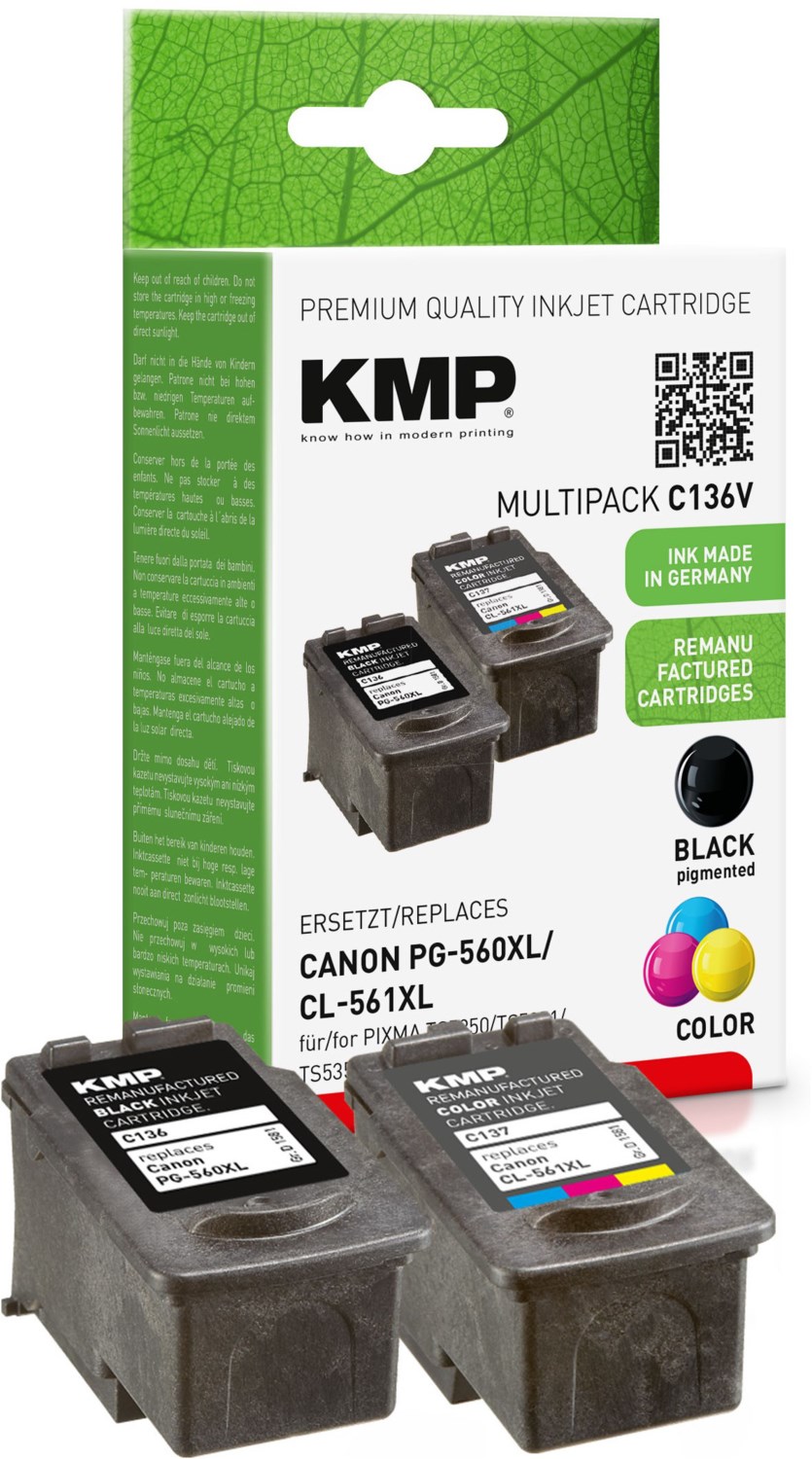 C136V Tinten-Multipack ersetzt PG560XL/CL561XL 4-farbig