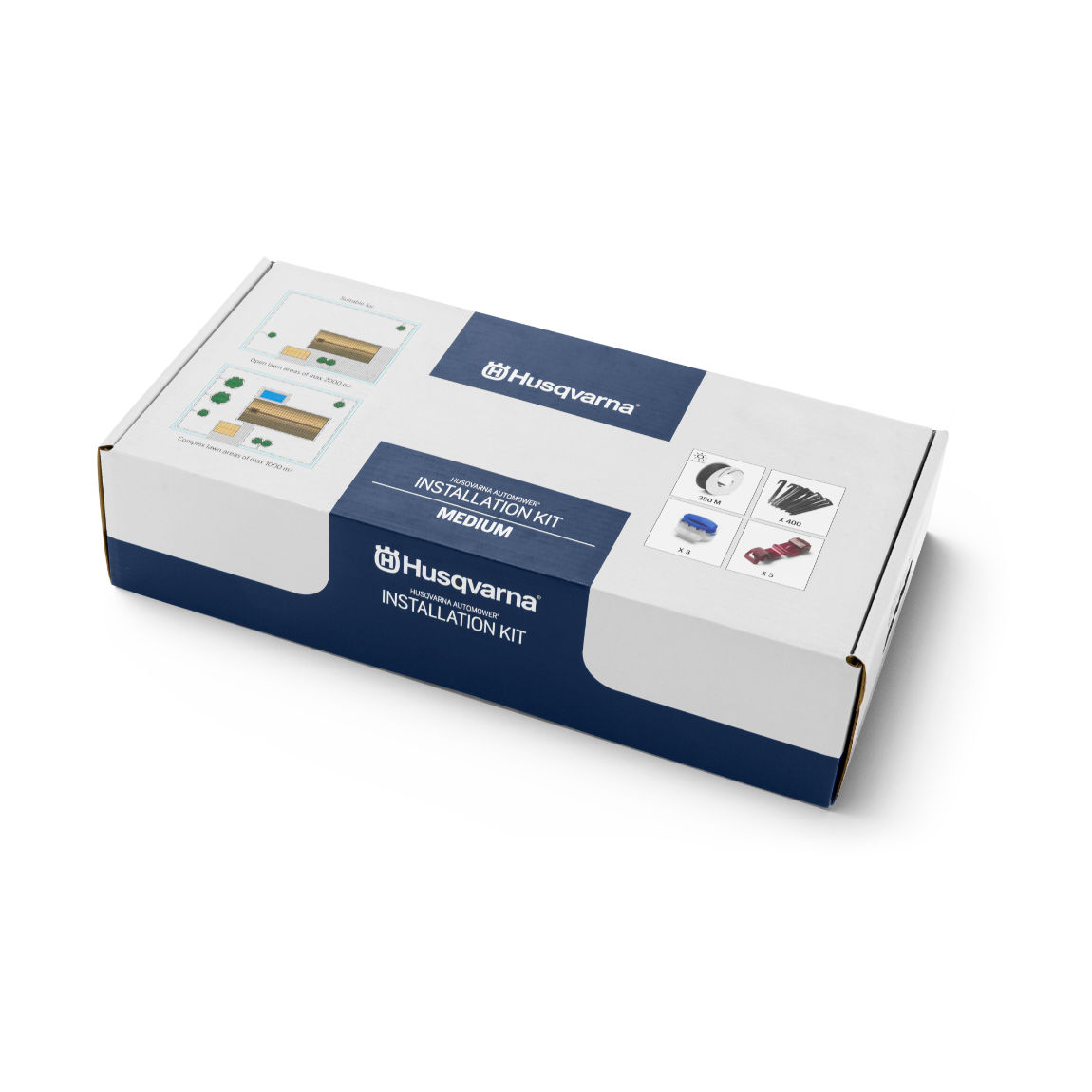 Husqvarna Automower Installations-Kit M - 250 m Kabel - Weiß