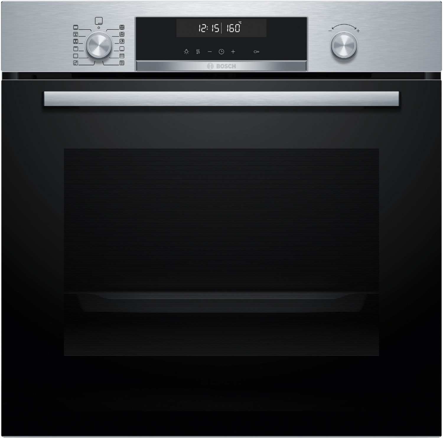 HBG578BS3 Einbaubackofen edelstahl, 71 l, Pizza-Stufe, schnelles Vorheizen, pyrolytische Selbstreinigung, 59,4 cm breit, A+, Serie 6