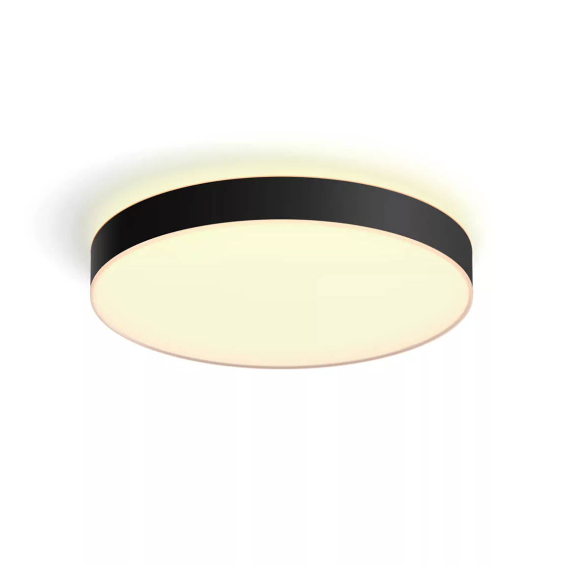 Philips Hue White Ambiance Enrave Deckenleuchte S 1220lm + Dimmschalter - Schwarz
