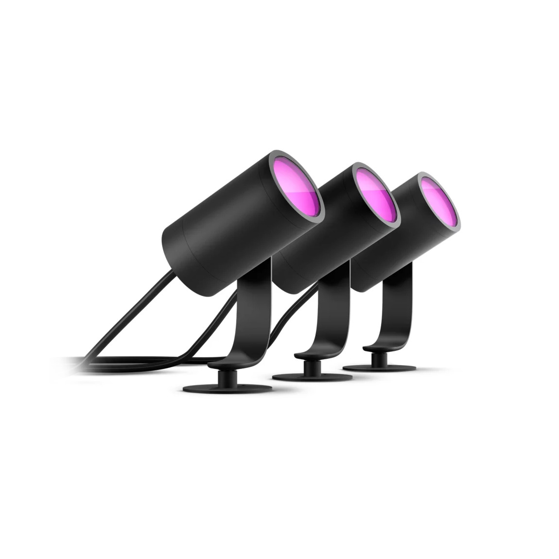 Philips Hue LED Spot Lily Basis Kit (3er-Set) - Schwarz