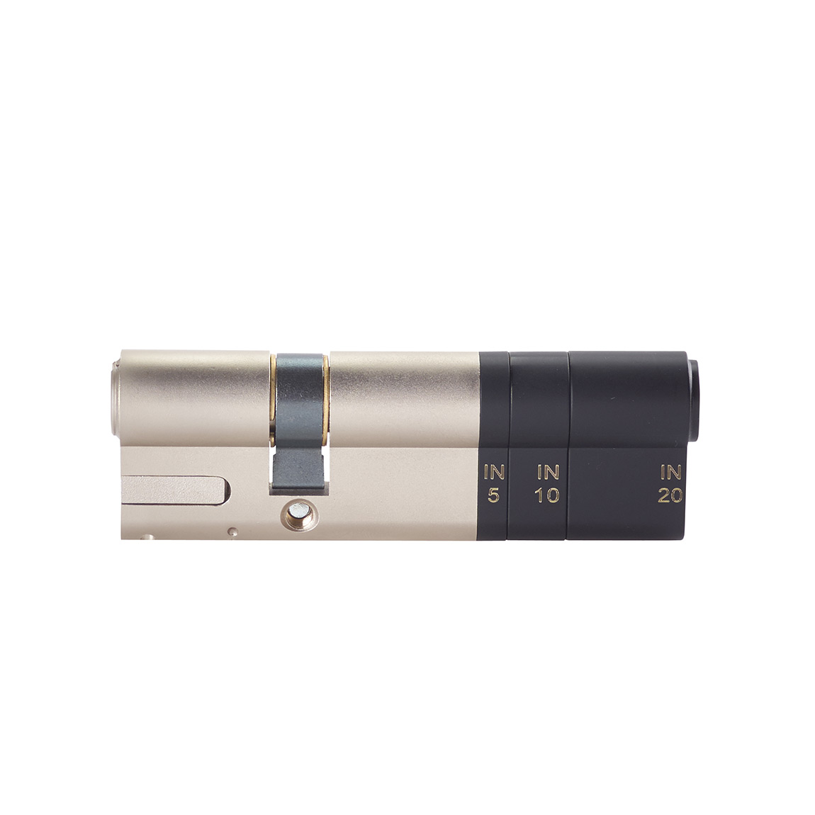 Yale Linus Adjustable Zylinder (30 - 60 mm längenverstellbar) für Linus Smart Lock - gold