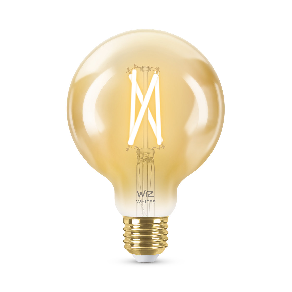 WiZ 60W E27 Edisonform Filament Amber Warm- und Kaltweiß - Weiß