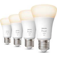 Philips Hue White E27 Viererpack 800lm - Weiß