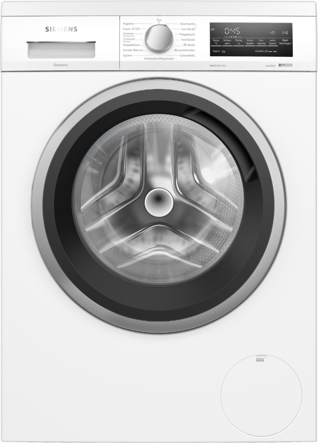 WU14UTG1 Stand-Waschmaschine-Frontlader weiß, 8 kg, 1400 U/min, iQ500, 70 dBA