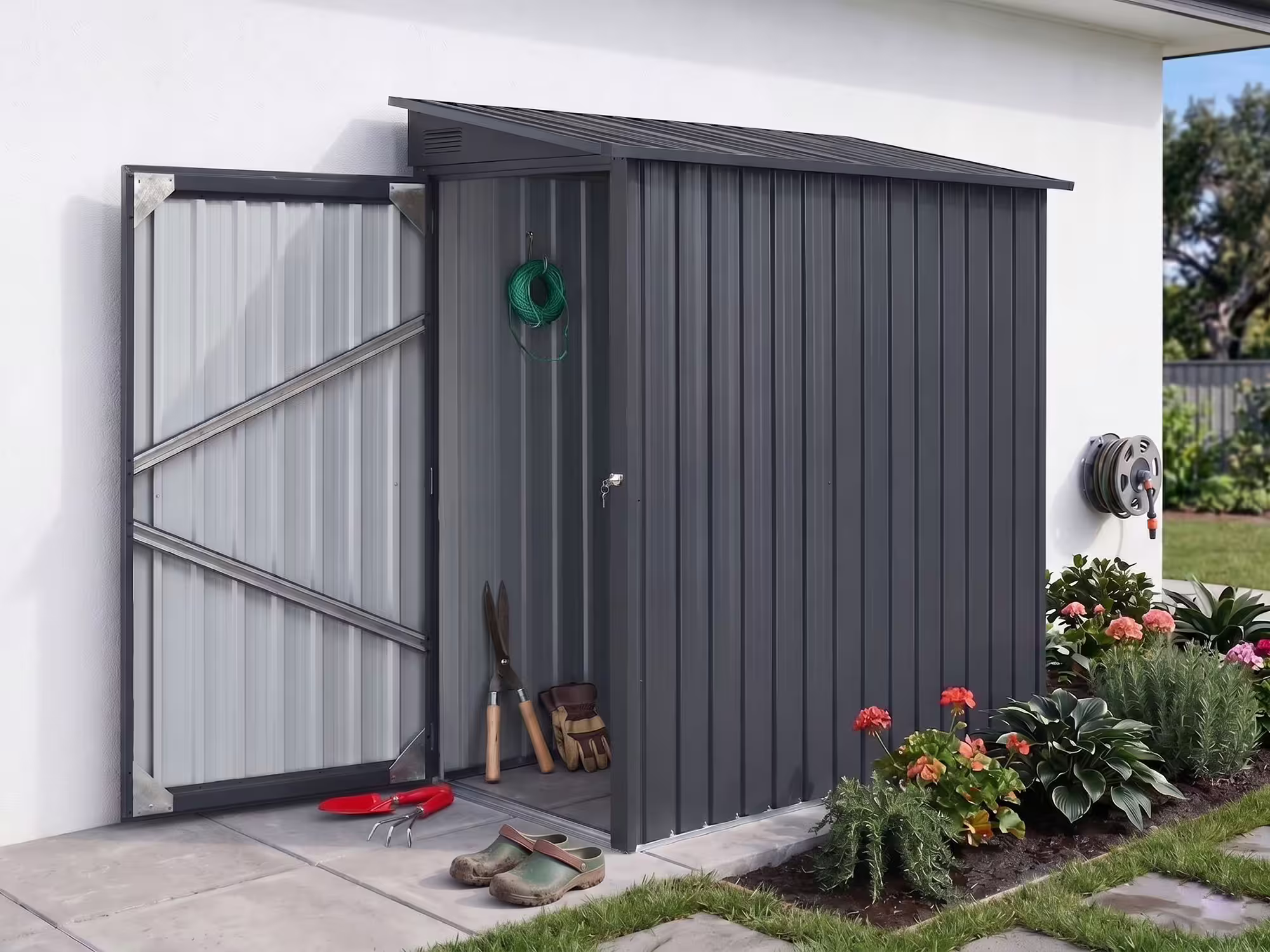 StarLine Metallgerätehaus Modell Slope 1,90 m²