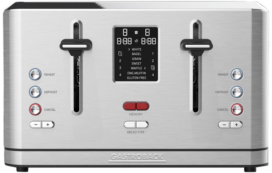 Design Toaster Digital 4S edelstahl