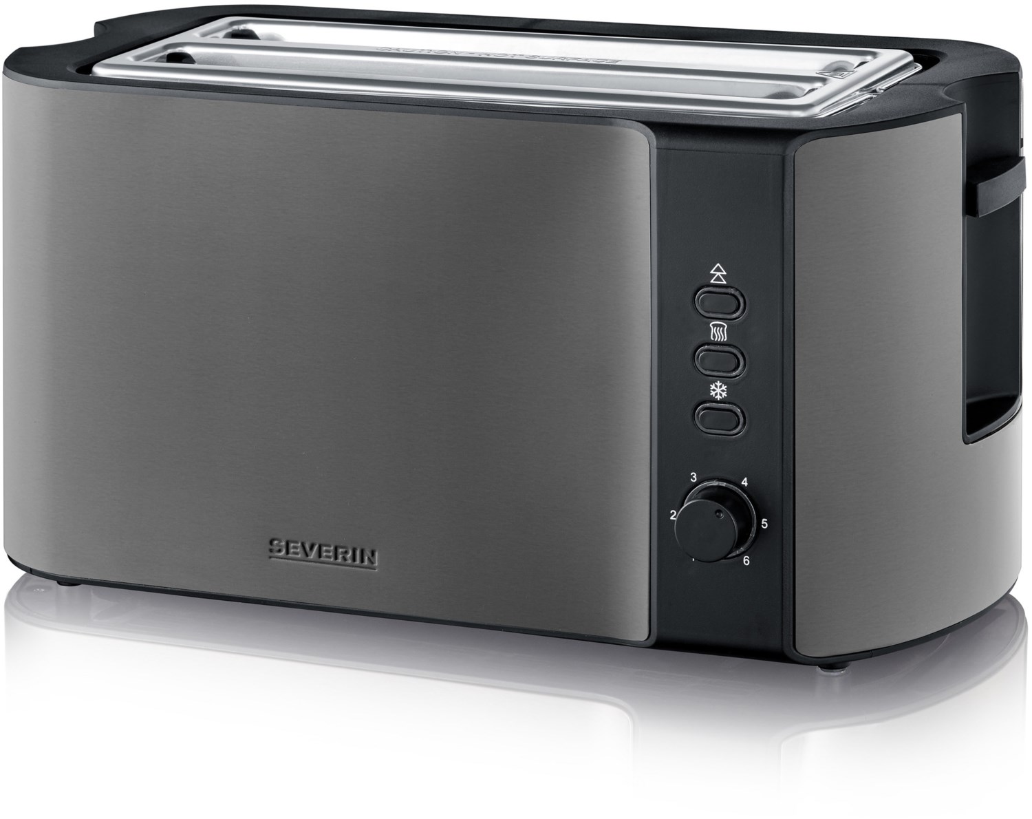 AT 9341 Langschlitz-Toaster schwarz/edelstahl