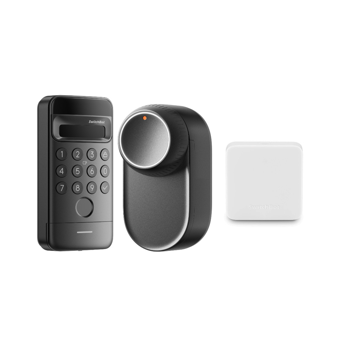 SwitchBot Smart Lock Ultra + Hub Mini Matter + Keypad Vision - Schwarz