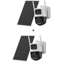 Imou AOV Dual Kit 5+5MP - 10MP Dual-Lens WLAN & 4G Außenkamera mit Solarpanel & Always-On-Video - 2er-Set