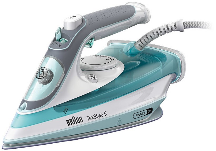 SI 5017 GR FreeStyle 5 Dampfbügeleisen weiß/grün, 2700 W, 190 g/min Dampfstoß, Keramik-Bügelsohle, 300 ml Wassertank, Vertikaldampf