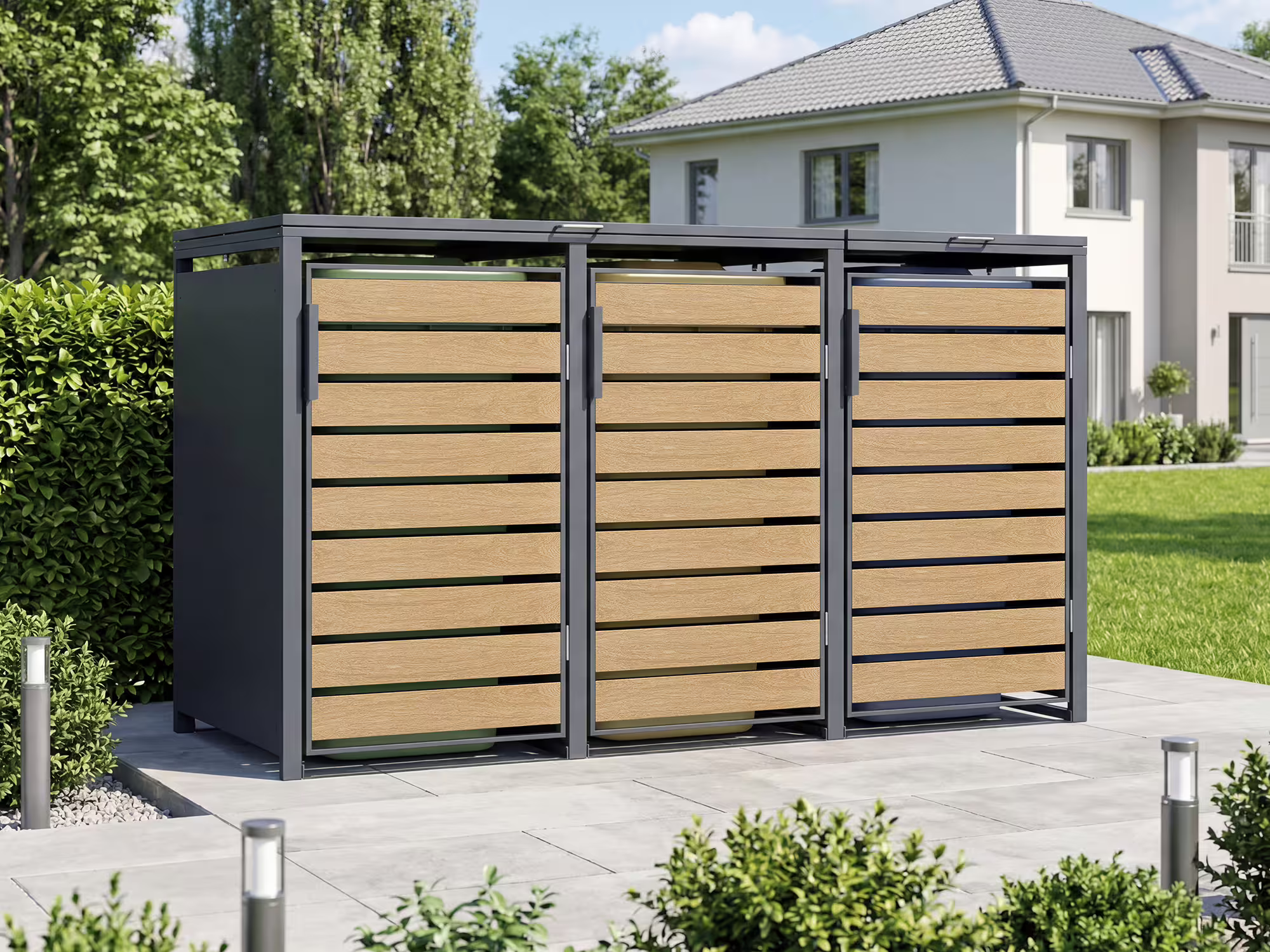 StarLine 4er Mülltonnenbox Modell Velaro 240 L