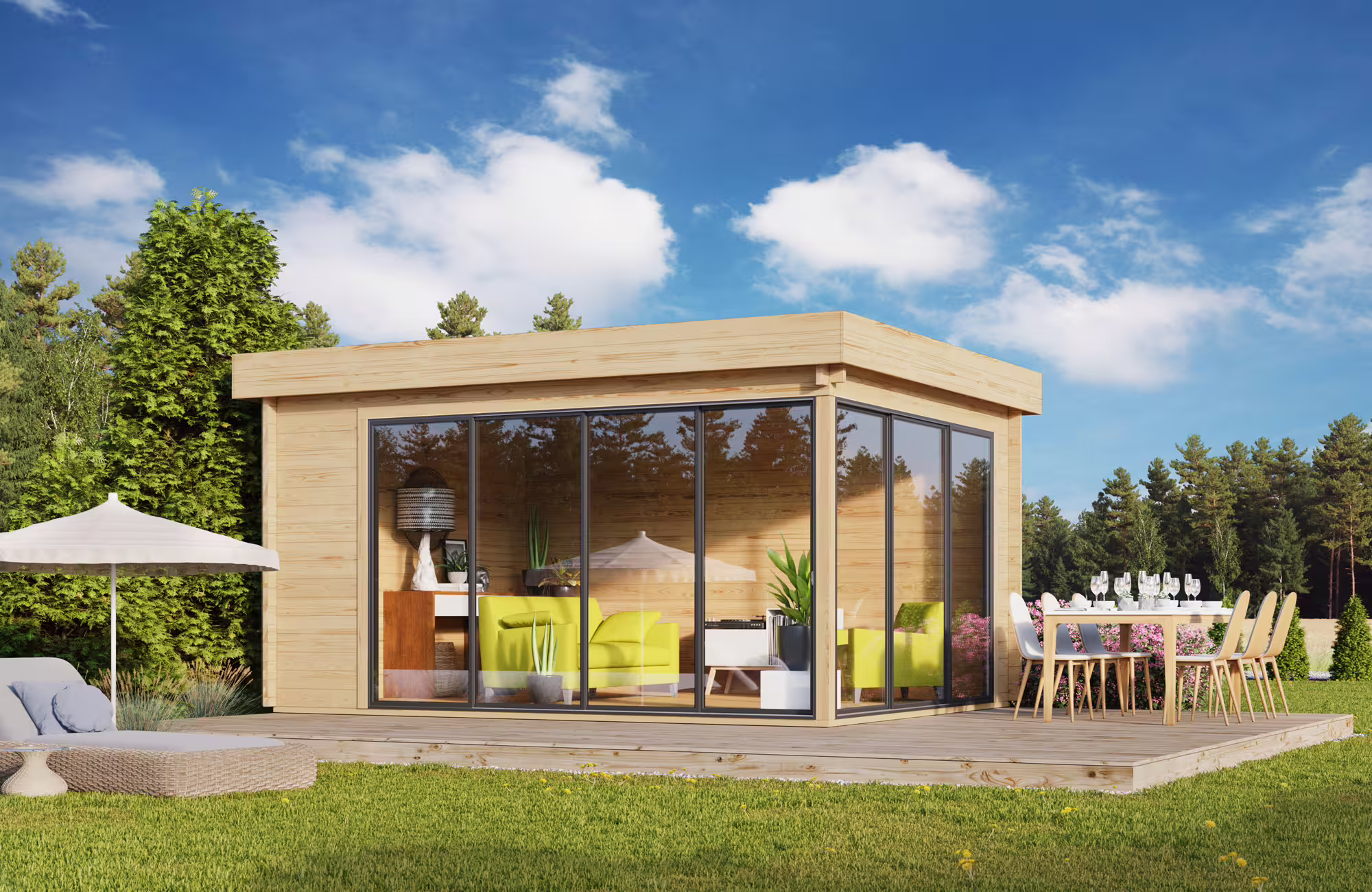 Fjordholz Gartenhaus Alu Concept 70 A